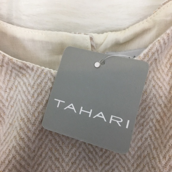 NWT Tahari Tan Tweed Dress - 4T - Picture 4 of 6